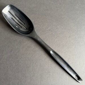 Vintage Foley Black Nylon Slotted Straining‎ Spoon Cooking Kitchen Utensil USA